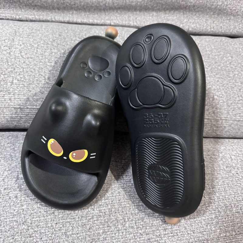 Water Shoes - New Cute 3D Black Cat Paw