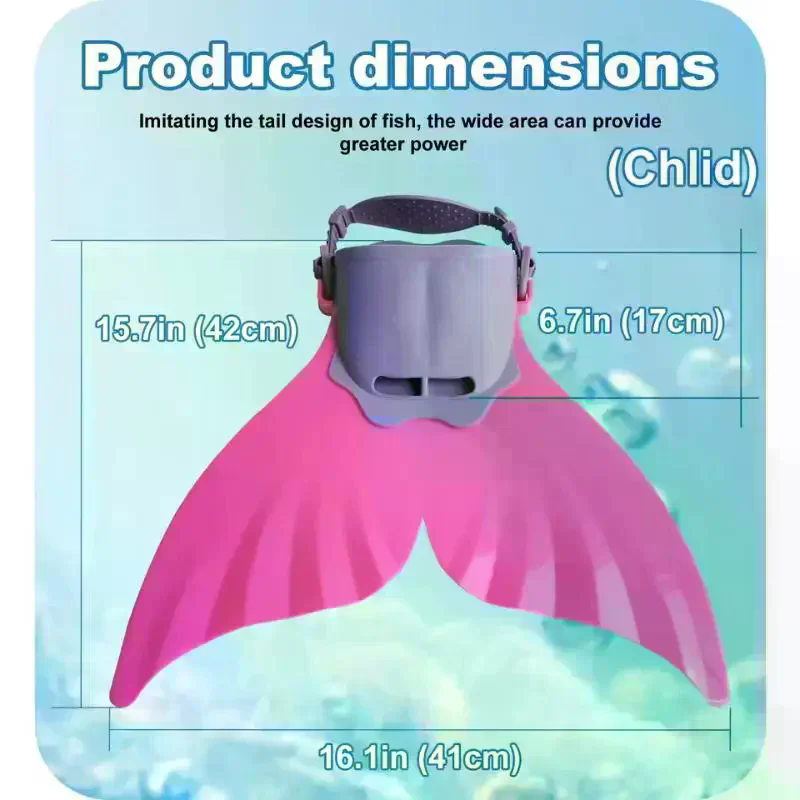 Mermaid Silicone Fins Swimming - Swim Fins recension och pris