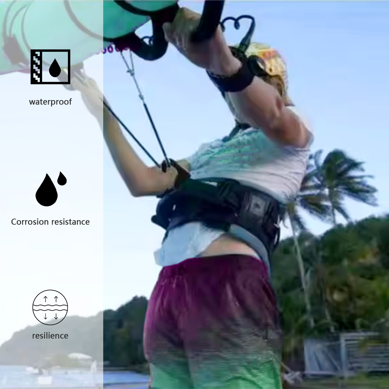 New Coiled Surfboard Leash Qui - Surfboard Leash recension och pris