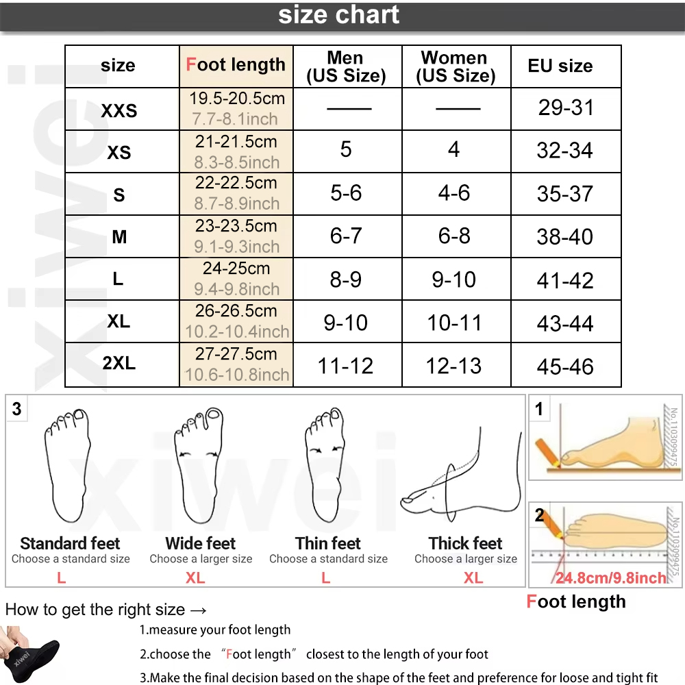 5mm Neoprene Socks 3mm Wetsuit - Swim Fins recension och pris